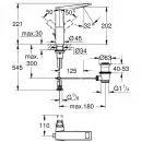 Смеситель для раковины Grohe Allure Brilliant 24400DC0 с донным клапаном, суперсталь