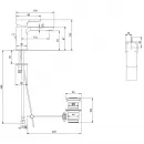 Смеситель для раковины с донным клапаном Villeroy & Boch Subway 3.0 TVW11200100076