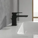Смеситель для раковины Villeroy & Boch Subway 3.0 TVW112001000K5 с донным клапаном, черный матовый