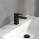 Смеситель для раковины Villeroy & Boch Subway 3.0 TVW112001000K5 с донным клапаном, черный матовый