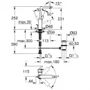 Смеситель для раковины с донным клапаном Grohe Lineare 23296AL1