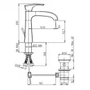Смеситель для раковины с донным клапаном Paini Lady 89PW211