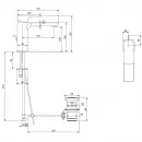 Смеситель для раковины с донным клапаном Villeroy & Boch Subway 3.0 TVW11200200064