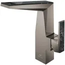 Смеситель для раковины Grohe Allure Brilliant 24414AL0 с донным клапаном, темный графит матовый