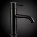 Смеситель для раковины Remer X Style X10NO с донным клапаном, черный матовый
