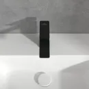 Смеситель для раковины Villeroy & Boch Subway 3.0 TVW112002000K5 с донным клапаном, черный матовый