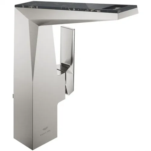 Смеситель для раковины Grohe Allure Brilliant 24414DC0 с донным клапаном, суперсталь