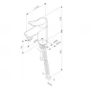 Смеситель для раковины AM.PM X-Joy F85A02122 без донного клапана, черный матовый