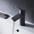 Смеситель для раковины AM.PM X-Joy F85A02122 без донного клапана, черный матовый