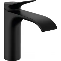 Смеситель для раковины Hansgrohe Vivenis 75022670 без донного клапана, черный матовый