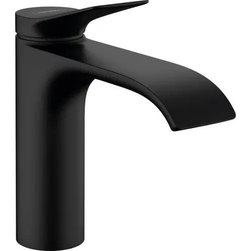 Смеситель для раковины Hansgrohe Vivenis 75022670 без донного клапана, черный матовый