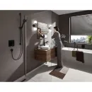 Смеситель для раковины Hansgrohe Vivenis 75022670 без донного клапана, черный матовый