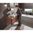 Смеситель для раковины Hansgrohe Vivenis 75022670 без донного клапана, черный матовый