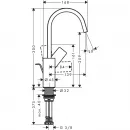 Смеситель для раковины с донным клапаном Hansgrohe Vivenis 75030000