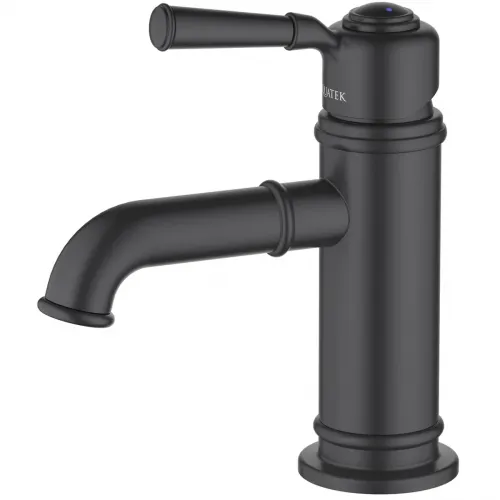 Смеситель для раковины Aquatek Классик AQ1510MB без донного клапана, черный матовый