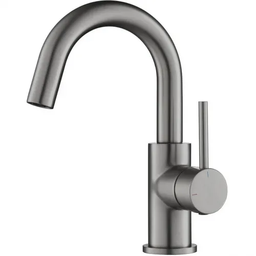 Смеситель для раковины Aquatek Европа AQ1307BGM CoolStart, без донного клапана, оружейная сталь матовый