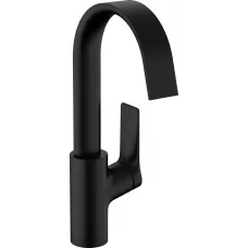 Смеситель для раковины Hansgrohe Vivenis 75030670 с донным клапаном, черный матовый