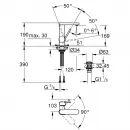 Смеситель для раковины с донным клапаном Grohe Plus 23872003