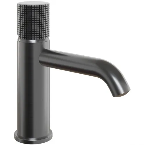 Смеситель для раковины Paini Cox Grip 7GPZ205O без донного клапана, черный матовый