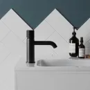 Смеситель для раковины Paini Cox Grip 7GPZ205O без донного клапана, черный матовый
