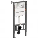 Инсталляция для унитаза Ceramica Nova Balance Circle CN121001CH с кнопкой смыва, хром