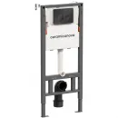 Инсталляция для унитаза Ceramica Nova Balance Circle CN121001MB с кнопкой смыва, черный матовый