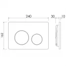 Инсталляция для унитаза Ceramica Nova Balance Circle CN121001MB с кнопкой смыва, черный матовый