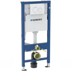 Инсталляция для унитаза Geberit Duofix Delta 20 458.134.11.2 с кнопкой смыва, альпийский белый