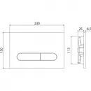 Инсталляция для унитаза BelBagno Prospero BB002-80/BB005-PR-CHROME с кнопкой смыва, хром