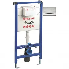 Инсталляция для унитаза Pestan Active 40006356 + 40006361 SET40006356AC с кнопкой смыва, хром