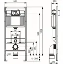 Инсталляция для унитаза Tece TECEbase 9400414 с кнопкой смыва, черный матовый
