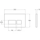 Инсталляция для унитаза BelBagno BB026 + BB041CR с кнопкой смыва, хром