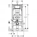 Инсталляция для унитаза Geberit Duofix Sigma 50 111.300.00.5 + 111.815.00.1 + 115.788.DW.2 с кнопкой смыва, черный/нержавеющая сталь