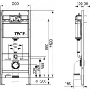 Инсталляция для унитазаTece TECEambia K440200 с кнопкой смыва, белый