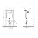 Инсталляция для унитаза BelBagno BB026 + BB084NERO с кнопкой смыва, черный матовый