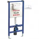 Инсталляция для унитаза Pestan Active 40006356 + 40006360 SET40006356AW с кнопкой смыва, белый глянец