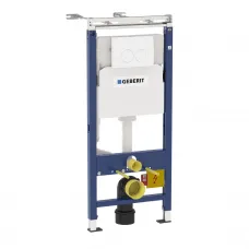Инсталляция для унитаза Geberit Duofix Delta 21 458.122.11.1 с кнопкой смыва, альпийский белый
