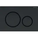 Инсталляция для унитаза Geberit Duofix Sigma 20 111.300.00.5 + 111.815.00.1 + 115.882.16.1 с кнопкой смыва, черный матовый/черный глянец/черный матовый