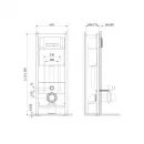 Инсталляция для унитаза Am.Pm Start S I012703.0251 с кнопкой смыва, хром