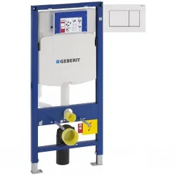 Инсталляция для унитаза Geberit Duofix Sigma 30 111.300.00.5 + 111.815.00.1 + 115.883.11.1 с кнопкой смыва, белый матовый