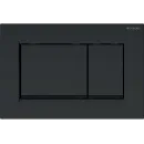 Инсталляция для унитаза Geberit Duofix Sigma 30 111.300.00.5 + 111.815.00.1 + 115.883.16.1 с кнопкой смыва, черный матовый/черный глянец/черный матовый