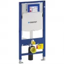 Инсталляция для унитаза Geberit Duofix Sigma 30 111.300.00.5 + 111.815.00.1 + 115.883.KM.1 с кнопкой смыва, черный глянец/хром/черный глянец