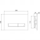 Инсталляция для унитаза BelBagno Marmi BB002-80/BB009-MR-BIANCO с кнопкой смыва, белый