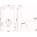 Инсталляция для унитаза Abber AC0107MB с кнопкой смыва, черный