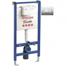 Инсталляция для унитаза Pestan Active 40006356 + 40006362 SET40006356AM с кнопкой смыва, матовый хром