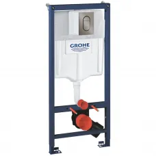 Инсталляция для унитаза Grohe Arena Cosmopolitan S 39750001 + 37624AL0 с кнопкой смыва, темный графит матовый