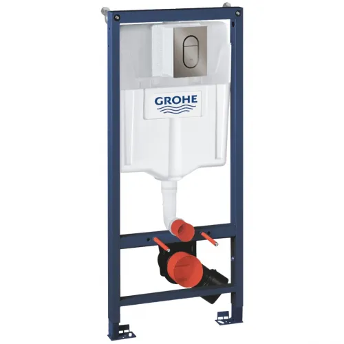 Инсталляция для унитаза Grohe Arena Cosmopolitan S 39750001 + 37624AL0 с кнопкой смыва, темный графит матовый