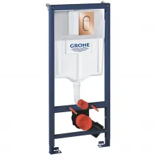 Инсталляция для унитаза Grohe Arena Cosmopolitan S 39750001 + 37624DA0 с кнопкой смыва, теплый закат глянец