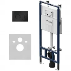 Инсталляция для унитаза Am.Pm MasterFit Pro C L I012710.0138 с кнопкой смыва, черный матовый
