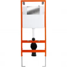 Инсталляция для унитаза BelBagno BB097SET.Q.CR с кнопкой смыва, хром